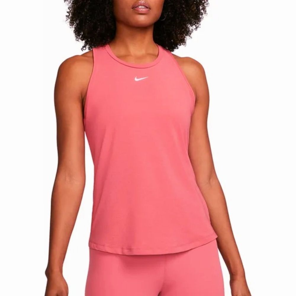 Nike Dri-Fit Slim Fit Racerback Muscle Tee Tank Top - Size Large Womens L - Pink